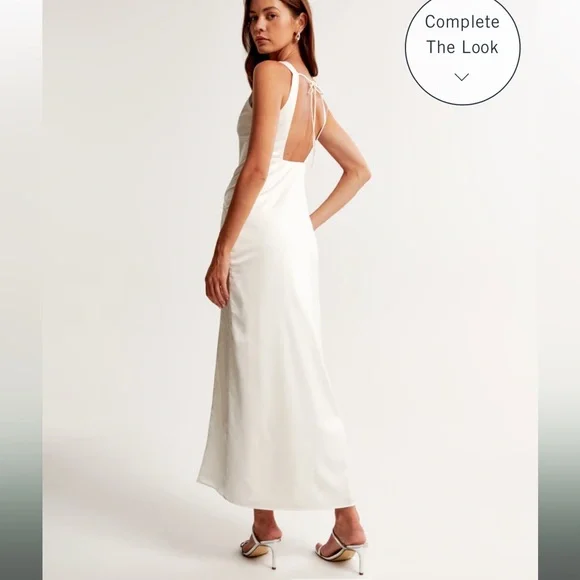 draped skirt maxi dress - Picture 4 of 6